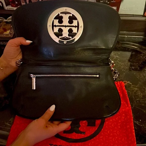 Tory Burch Purse/Clutch - Vintage | Color: Black and Silver - Picture 3 of 5